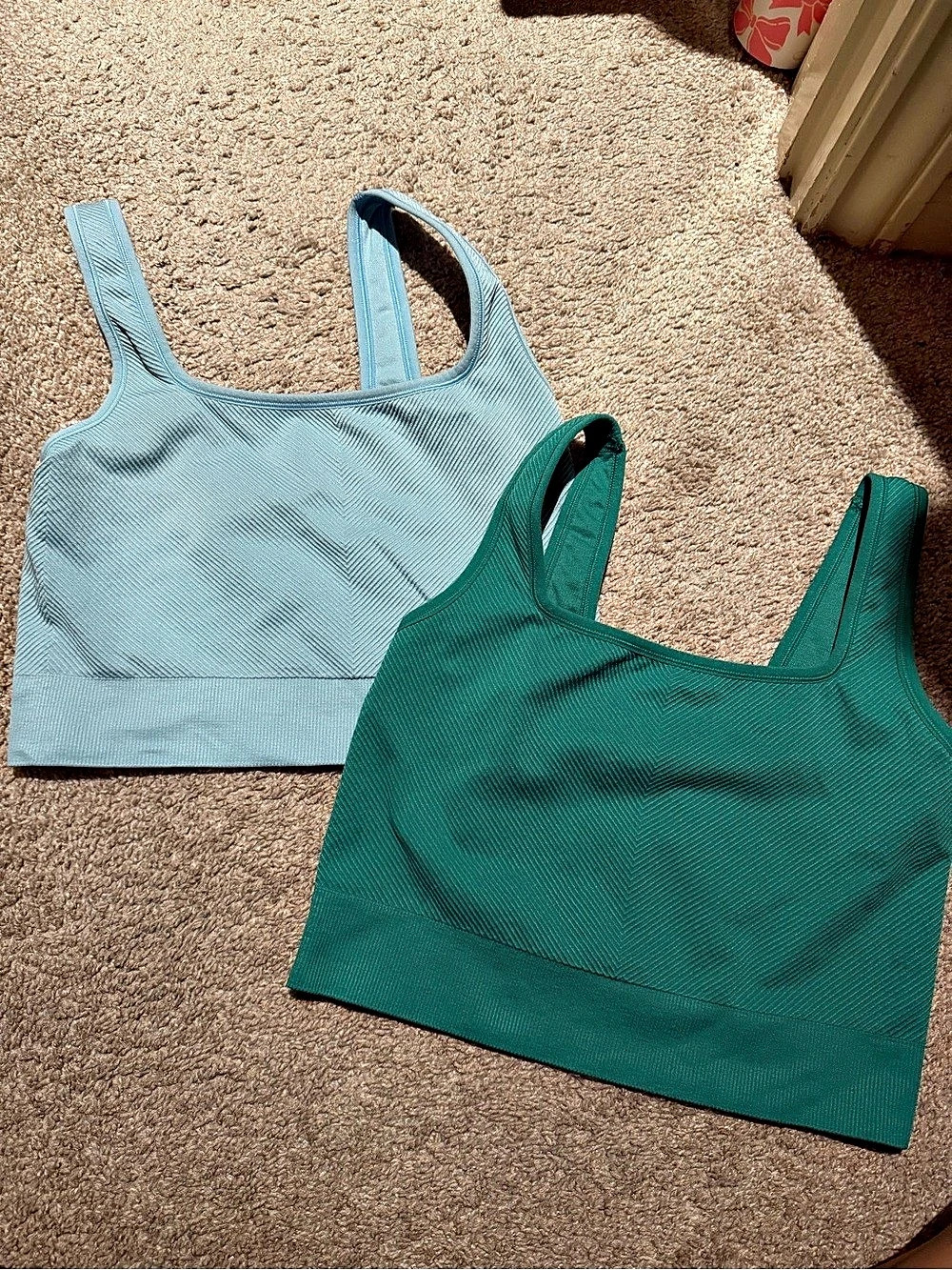 All in Motion Women's Super Flex Square Neck Ultra Cropped Tank Top Super Flex
